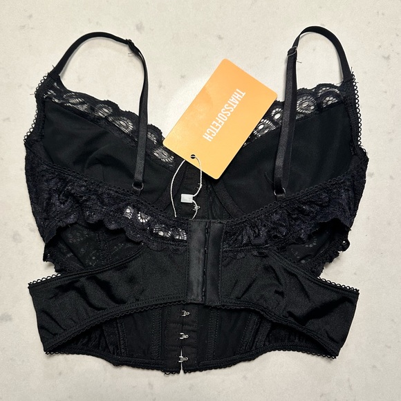 That's So Fetch Joelle Top Black Corset Size 4 NWT - Picture 5 of 6